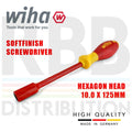 Wiha 00861 Hex Driver Screwdriver 1000v VDE Electrician 10mm SoftFinish GripOpen