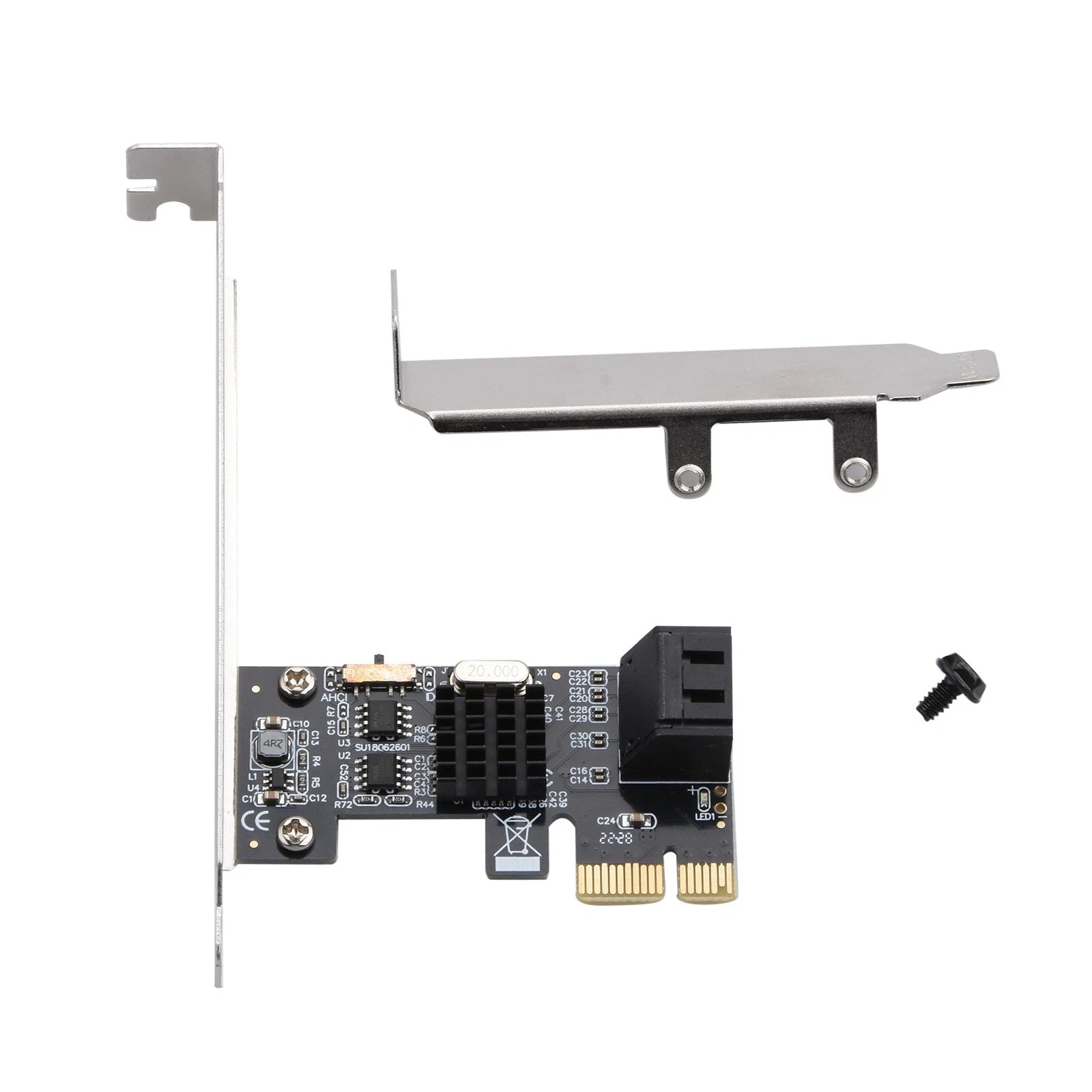 Ahci Boot Sata3.0 2-port Sata Iii Expansion Controller Adapter Card 6g