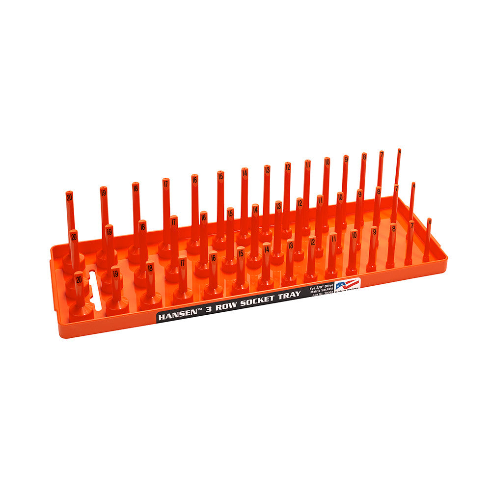 Hansen 3/8" Socket Organizer Tray 3 Row