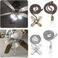 Ceiling Fan For Pull Chain Extender 12 Beaded Chains With Light Bulb