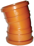 Floplast 110mm Underground 15° Bend Double Socket