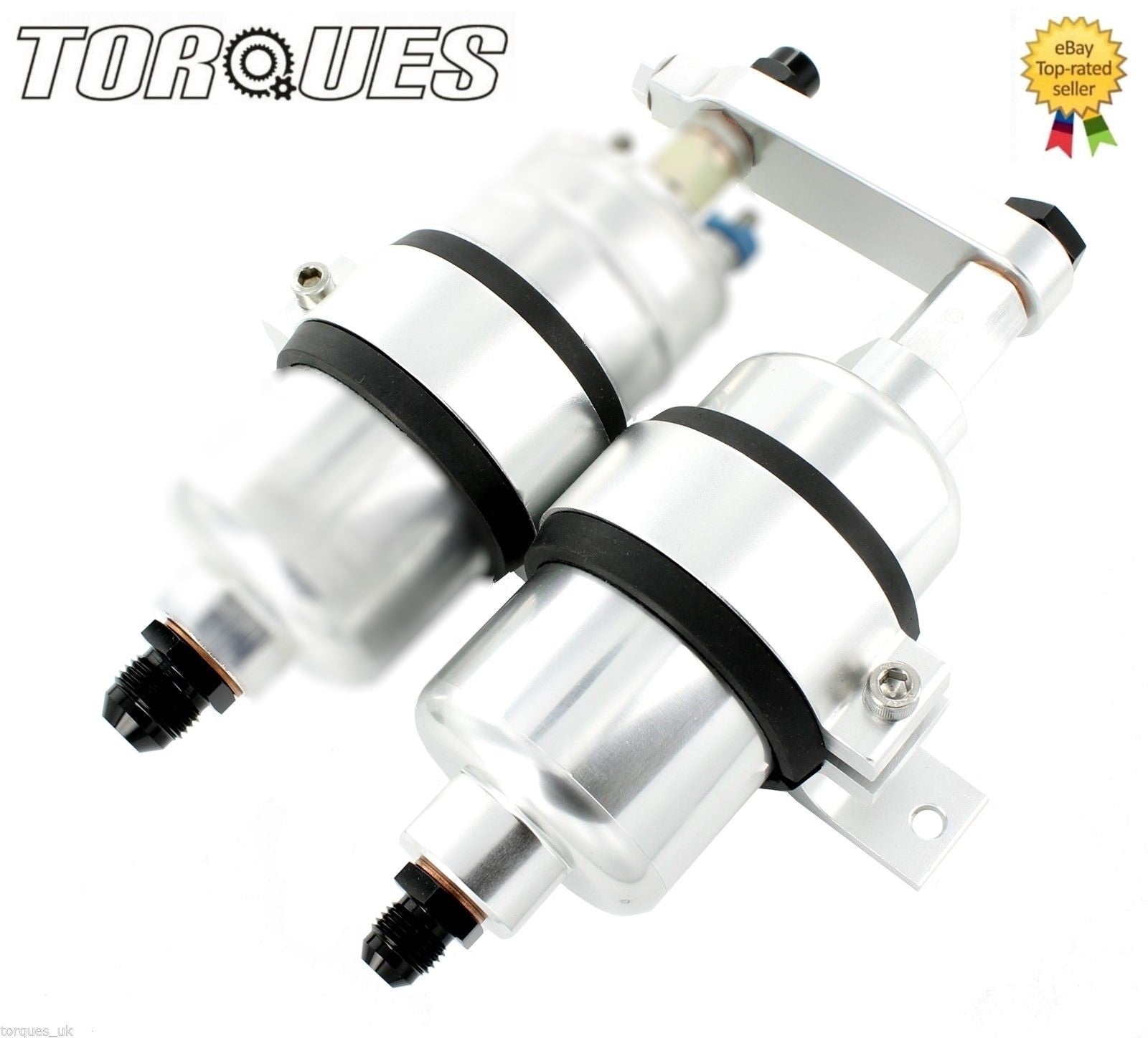 Silver Fuel Pump + Billet High Flow Filter Assembly Without Pump Fits