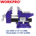 WORKPRO 4-1/2-Inch Bench Vise - Versatile Workbench Vice