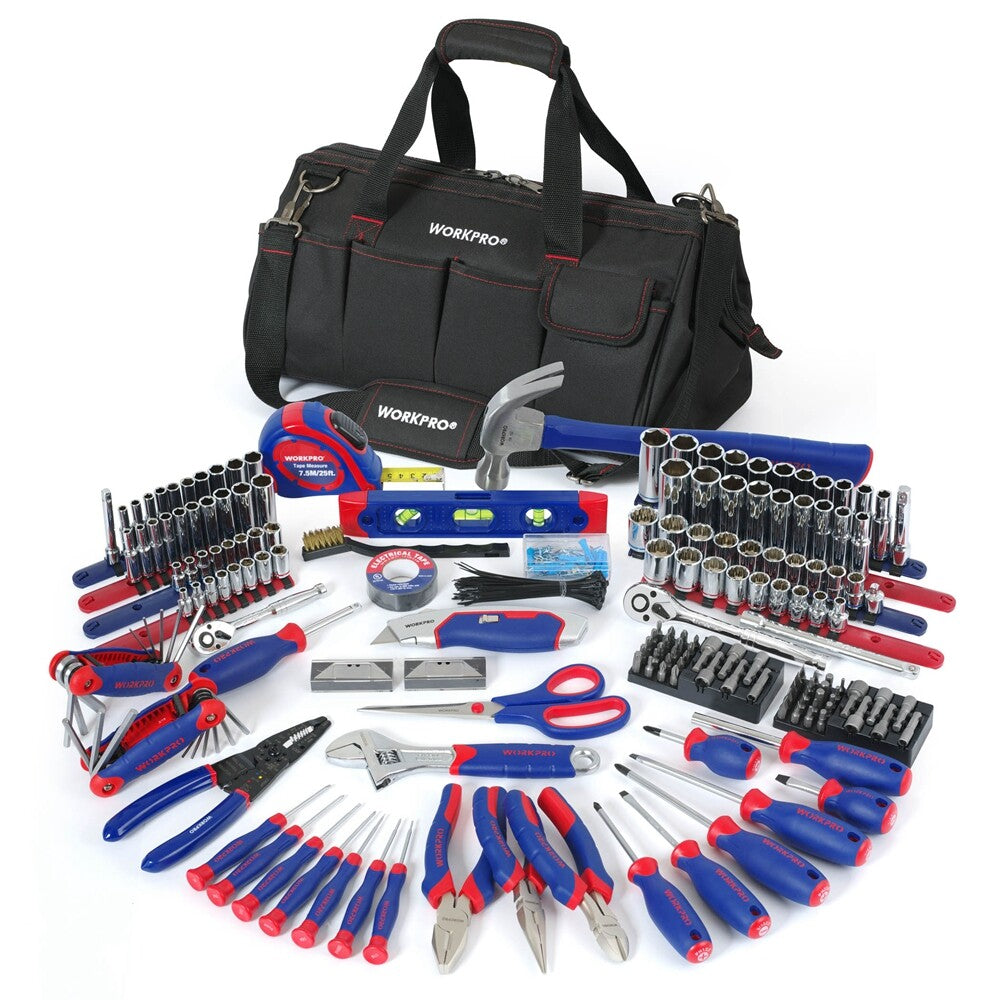 WORKPRO 322-Pieces Home Repair Tool Kits Basic Household Hand Tool