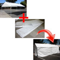 Add On Canopy Garage Side Wall Kit 4 10'x20' Tent Parking Carport