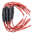 5x20mm Inline Fuse Holder Fast-blow Screw Type Fuse Holder With 20awg