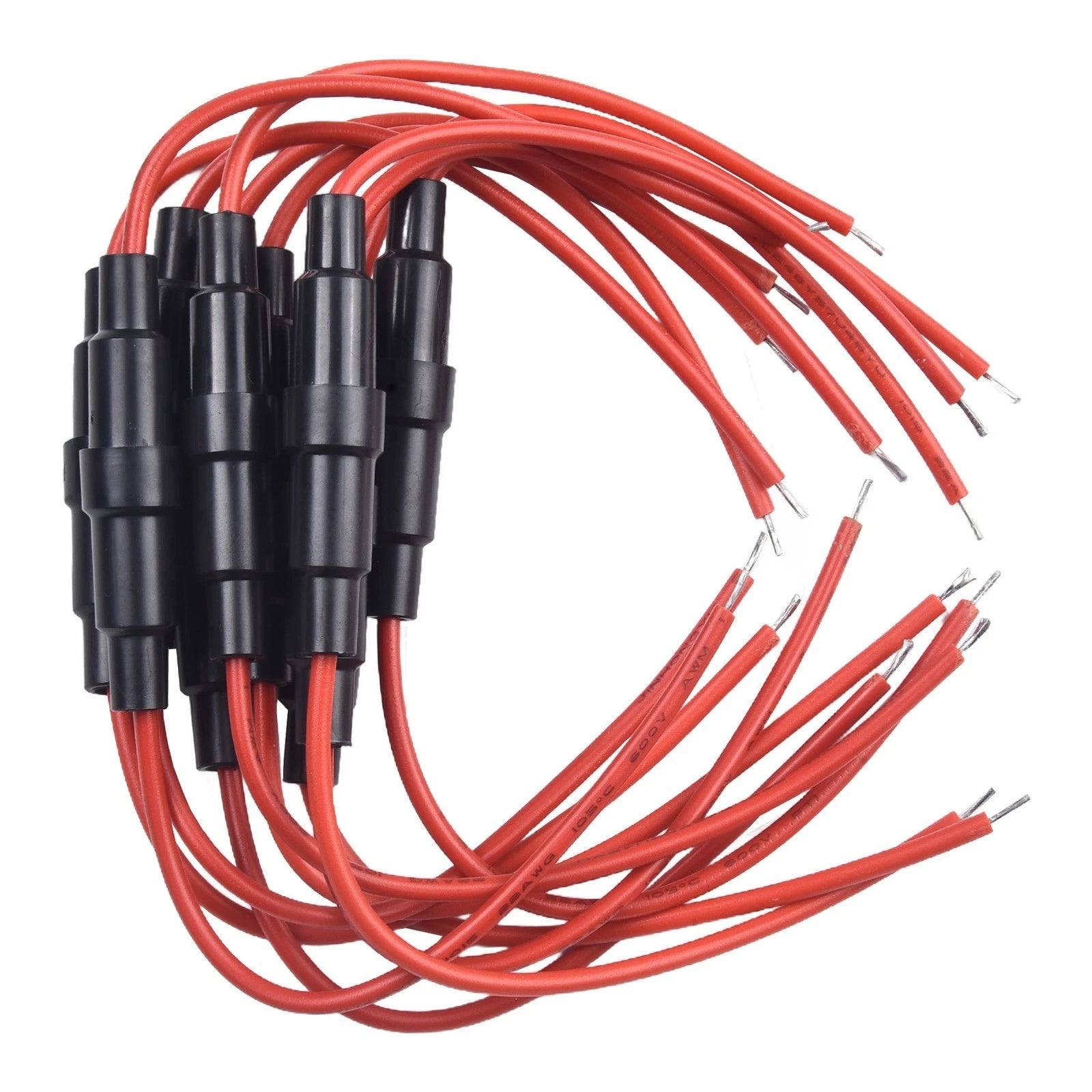 5x20mm Inline Fuse Holder Fast-blow Screw Type Fuse Holder With 20awg
