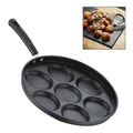 Cast Iron Pancake Pan With Seven Wells For Gas Electric Induction