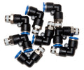 Tube Fitting Metal TEE Union 1/4 OD 5pcs by Unbranded