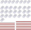 2 Pin 5Mm COB LED Strip Connectors Transparent Solderless, 8 Pcs Strip