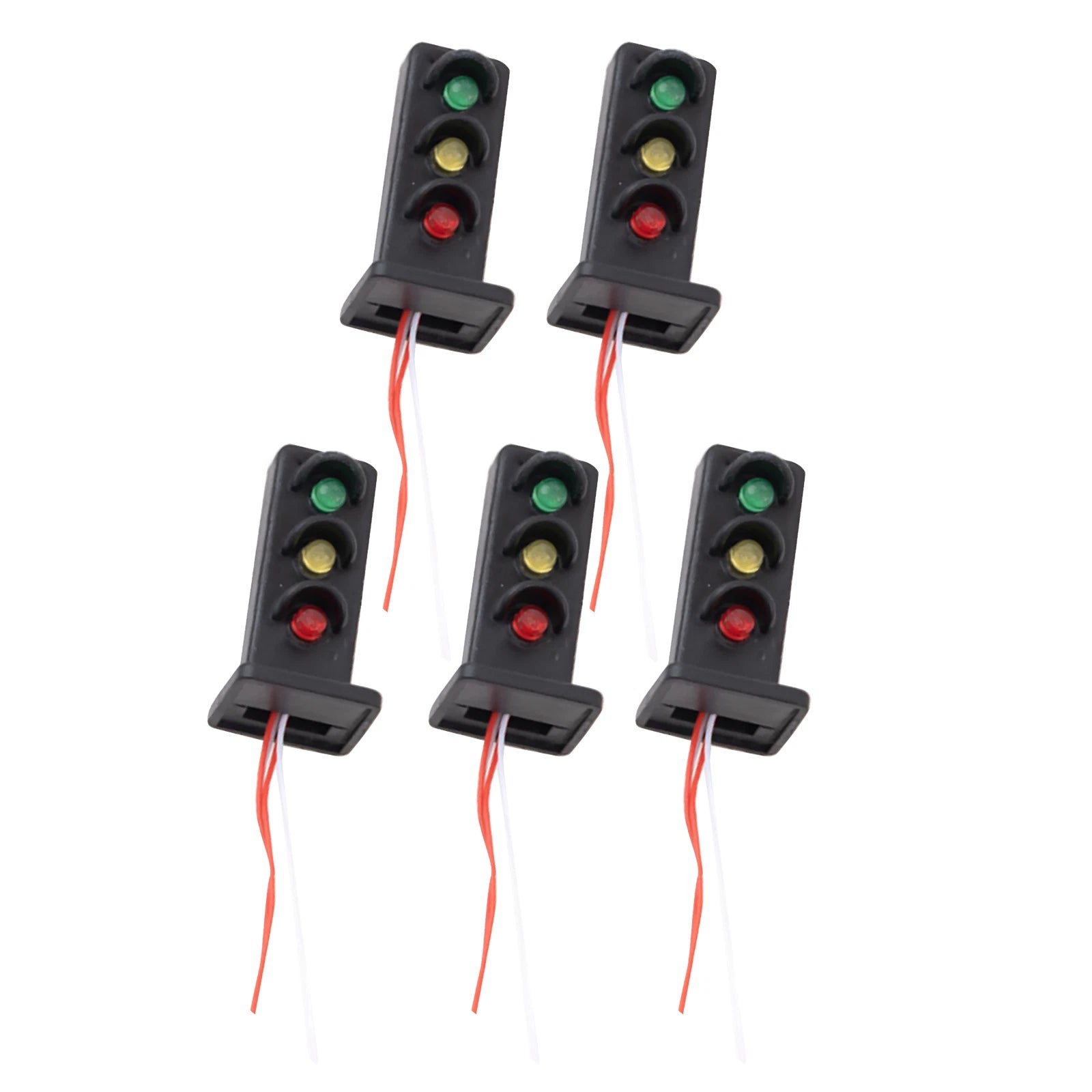 5pack 1:87 Train Model Traffic Light Mini Sand Table Building Railway