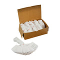 Set Of White Small Perforated Label Card Coupon Price Tag With String