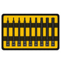 1/4" Dr. S2 Steel 100mml Hex Allen Ket Wrench H2-h10mm Set