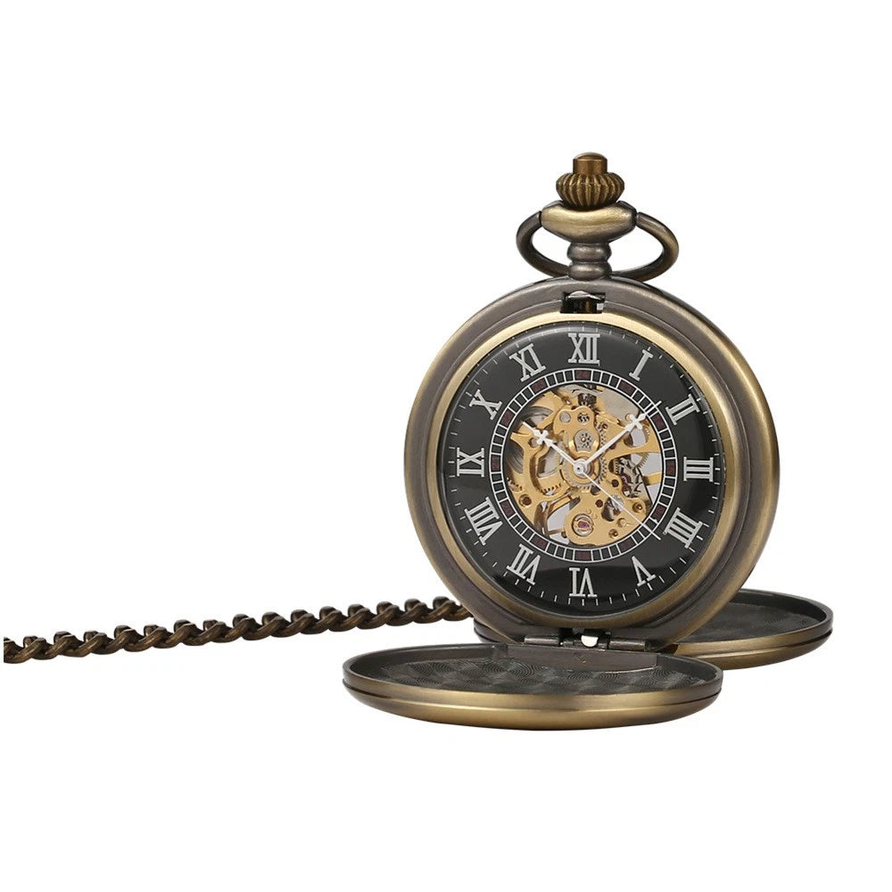 Mechanical Retro Pocket Watch With Long-lasting Durability And Wear