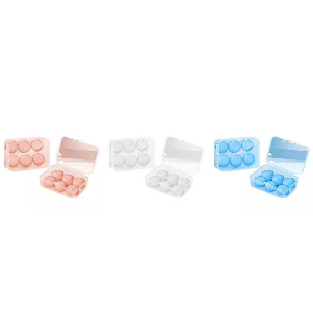 6 Moldable Silicone Ear Tips For Noise Reduction And For Moisture