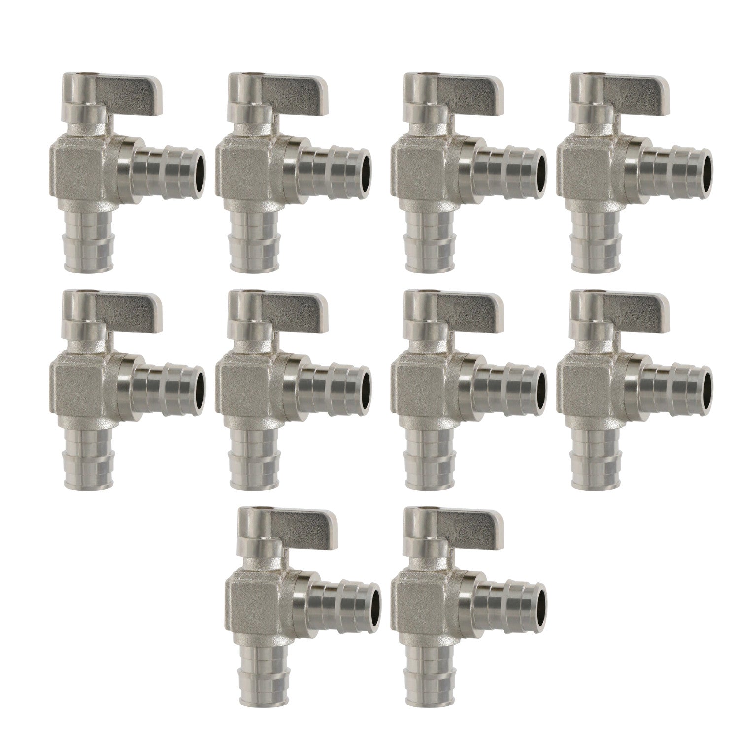 10 Pack XFITTING 1/2" X 1/2" Pex A Expansion Angle Stop