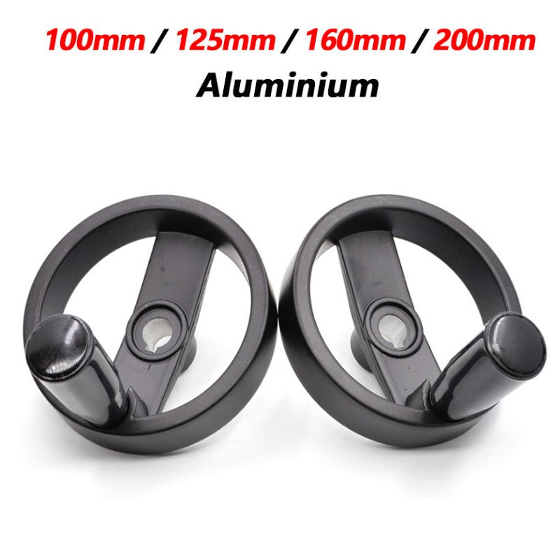 Lathe Machine Hand Wheel Aluminium Crank Handle 100-200mm