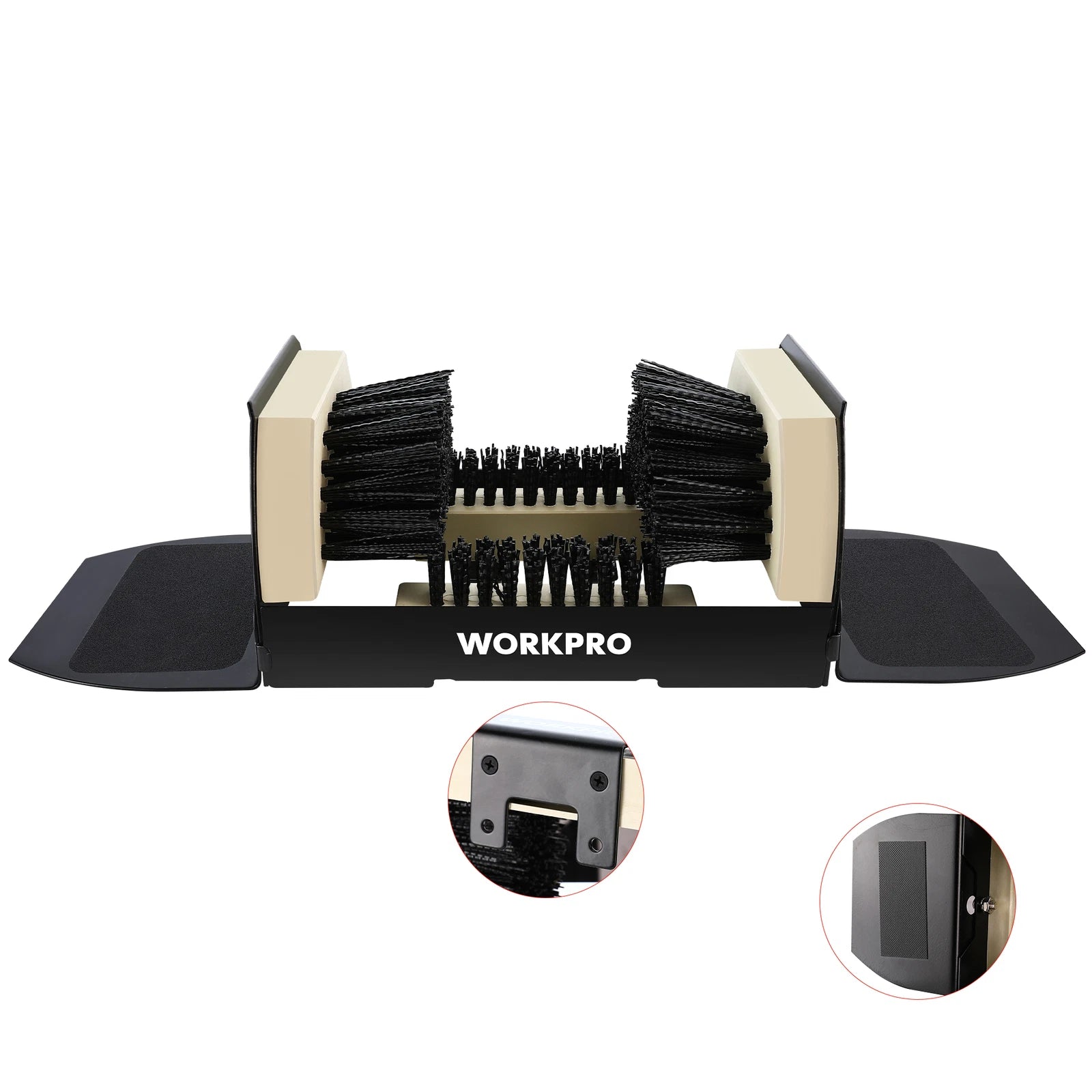 WORKPRO Heavy Duty Extra Wide Boot Brush Scrubber Shoe Scraper Cleaner Brush NEW