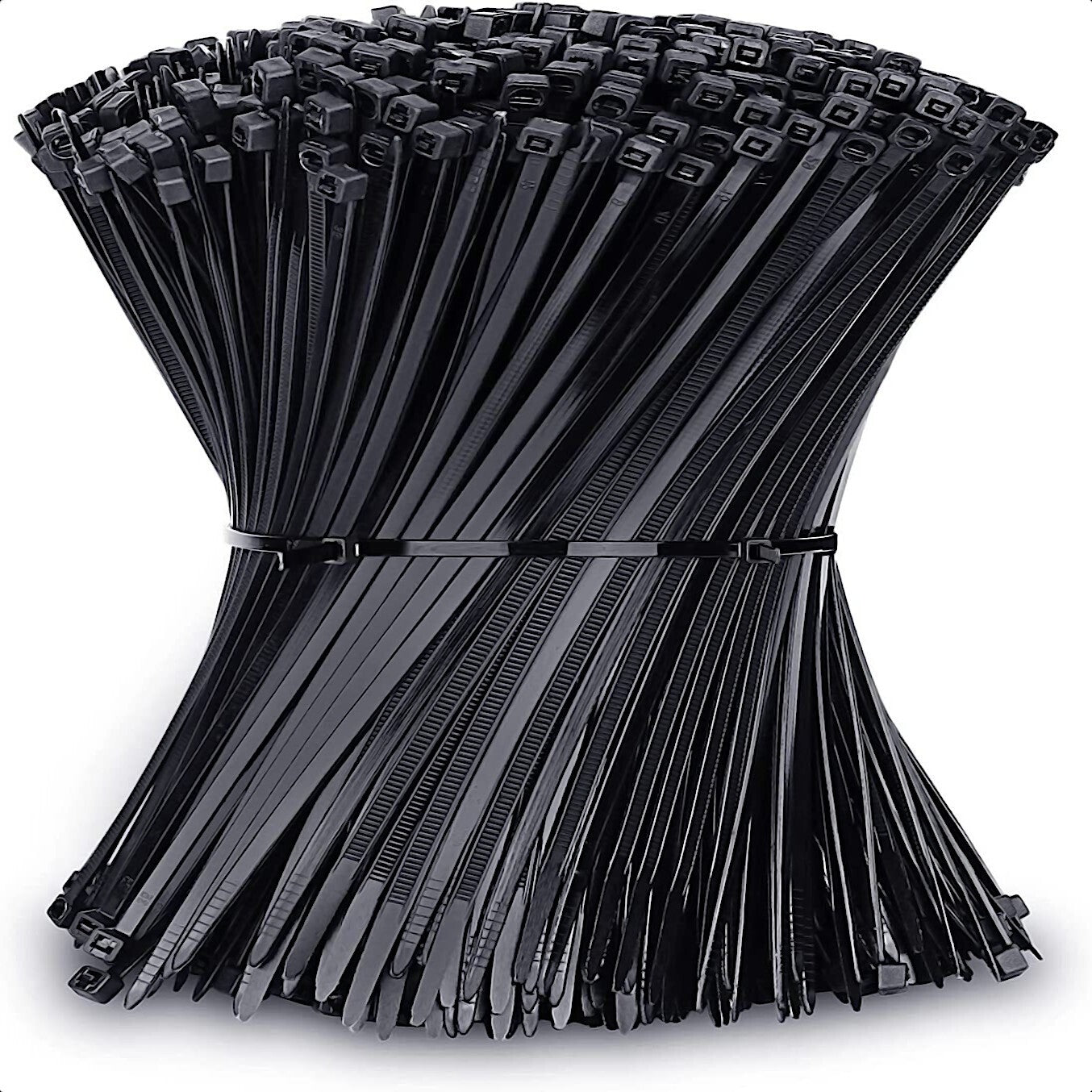 500 BULK~6" BLACK CABLE ZIP TIES Heavy Duty UV Resistant UL 6/6 Nylon