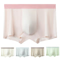 Breathable Ice Silk Boxer Briefs For Men Pouch Underwear Soft Stretch