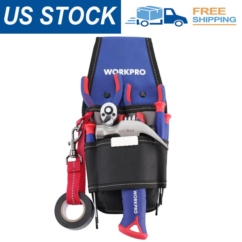WORKPRO Professional Electrician Tool Pouch with 6 Pockets by WORKPRO