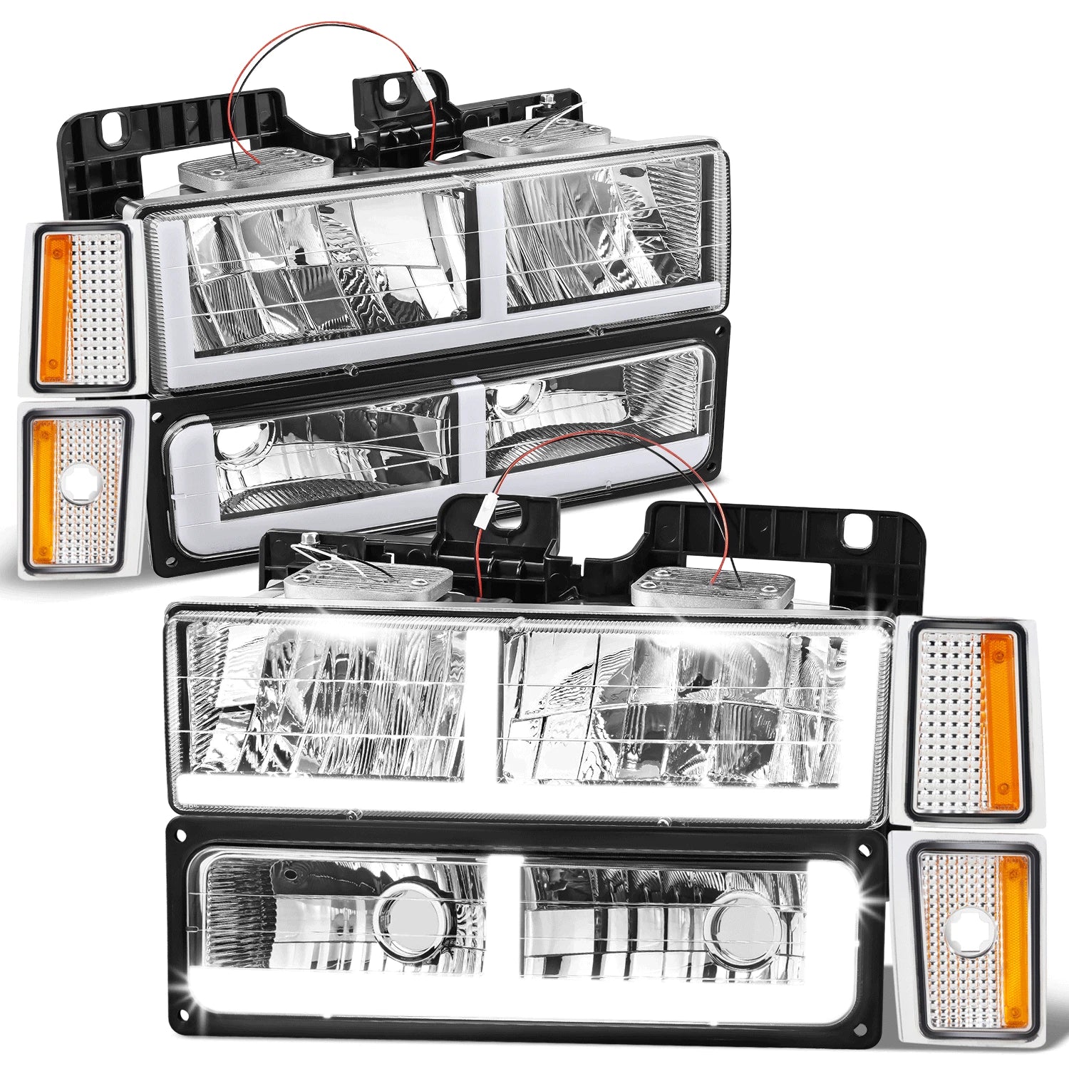 Fit 88-93 Chevrolet Blazer C/k F-LED Drl | Built Supply Co
