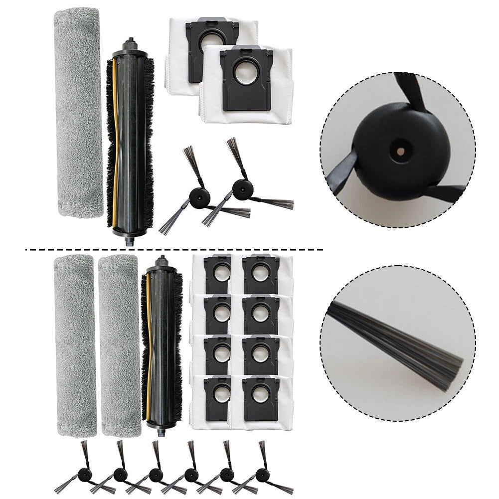 Cleaning Mop Cloth Side Brushes Set Effective Dirt Removal Floor