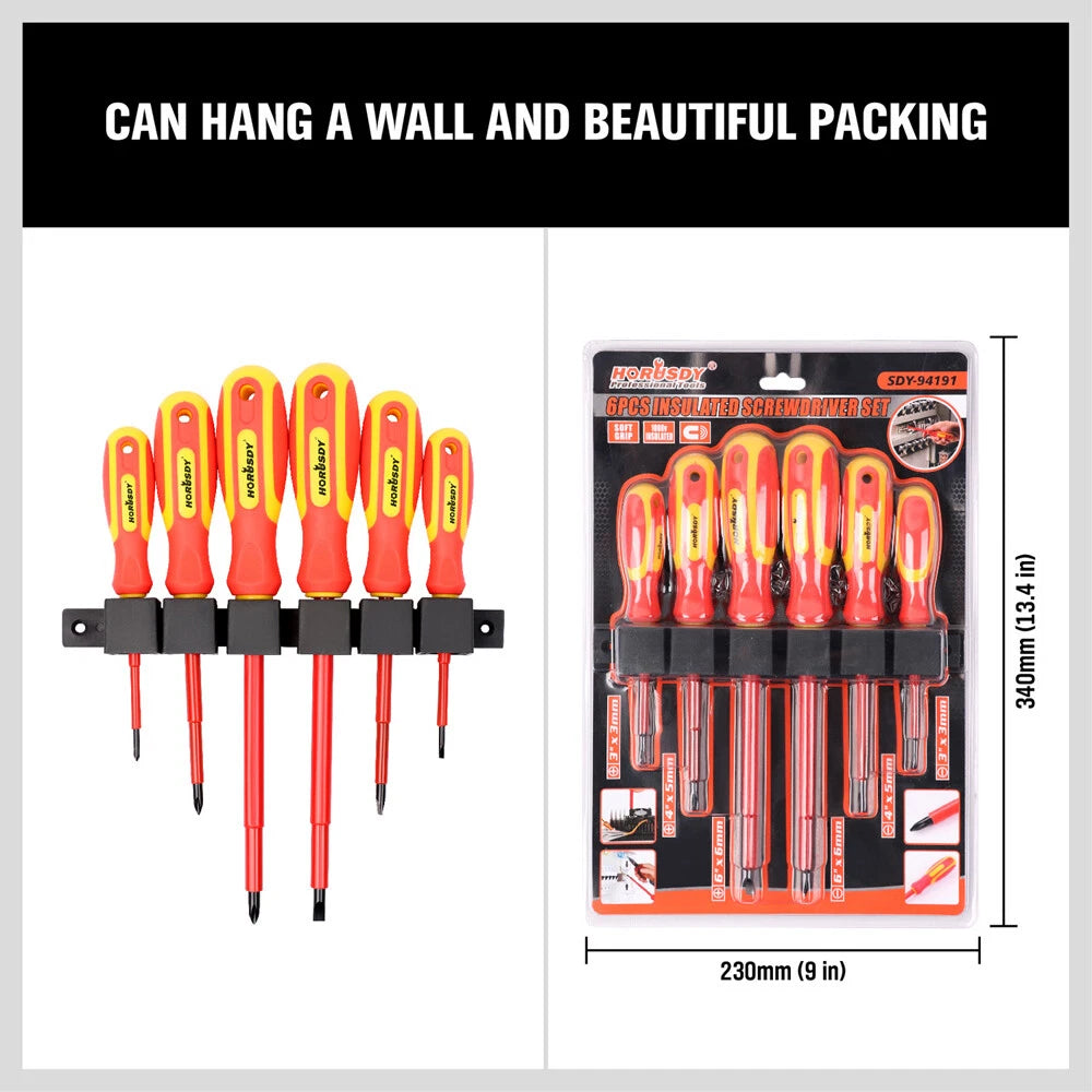 1000V Insulated Screwdriver Set Magnetic Tips | Built Supply Co