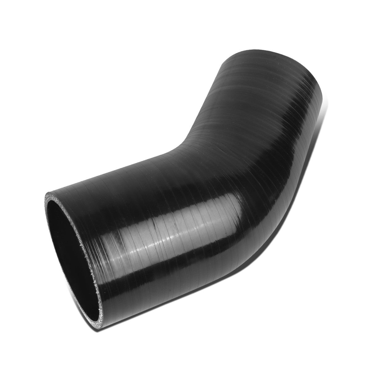 2.5-2.75"45 Degree Transition Reducer 4-Ply Black Silicone Intercooler