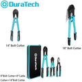 DURATECH Heavy Duty Bolt Cutter Plier w/Bi-Material Ergonomic Rubber