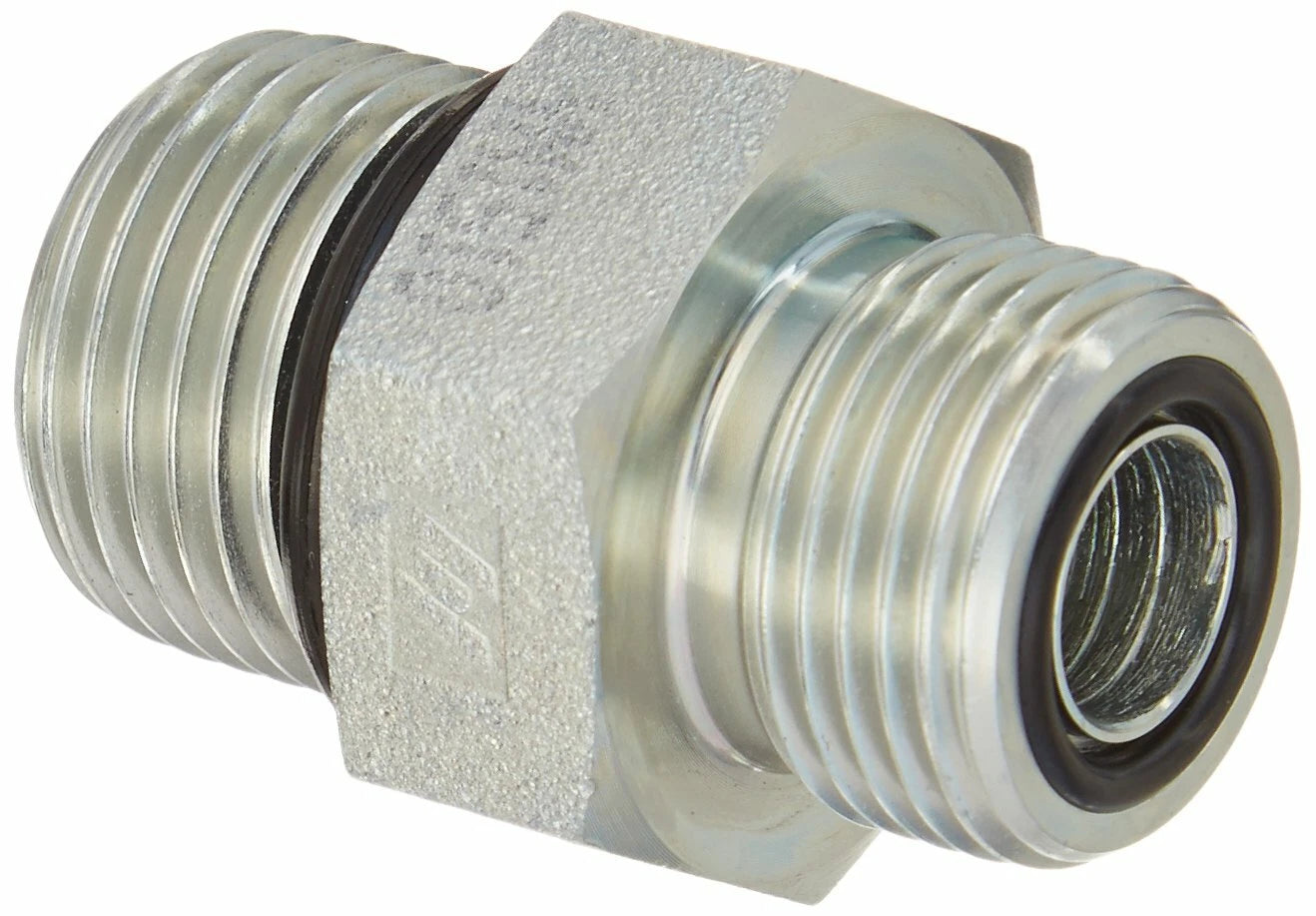 FS6400-04-10  HYDRAULIC ADAPTER  -  04 MALE FACE SEAL X 10 MALE BOSS FLAT FACE