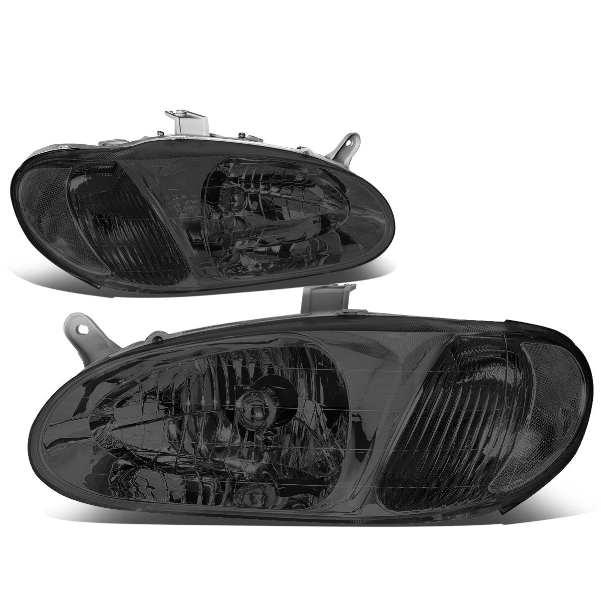 Fit 98-01 Kia Sephia Pair Oe Smoked Housing Clear | Built Supply Co