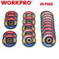 WORKPRO 20pc 4-1/2" Flap Disc Abrasive Wheel Discs by WORKPRO