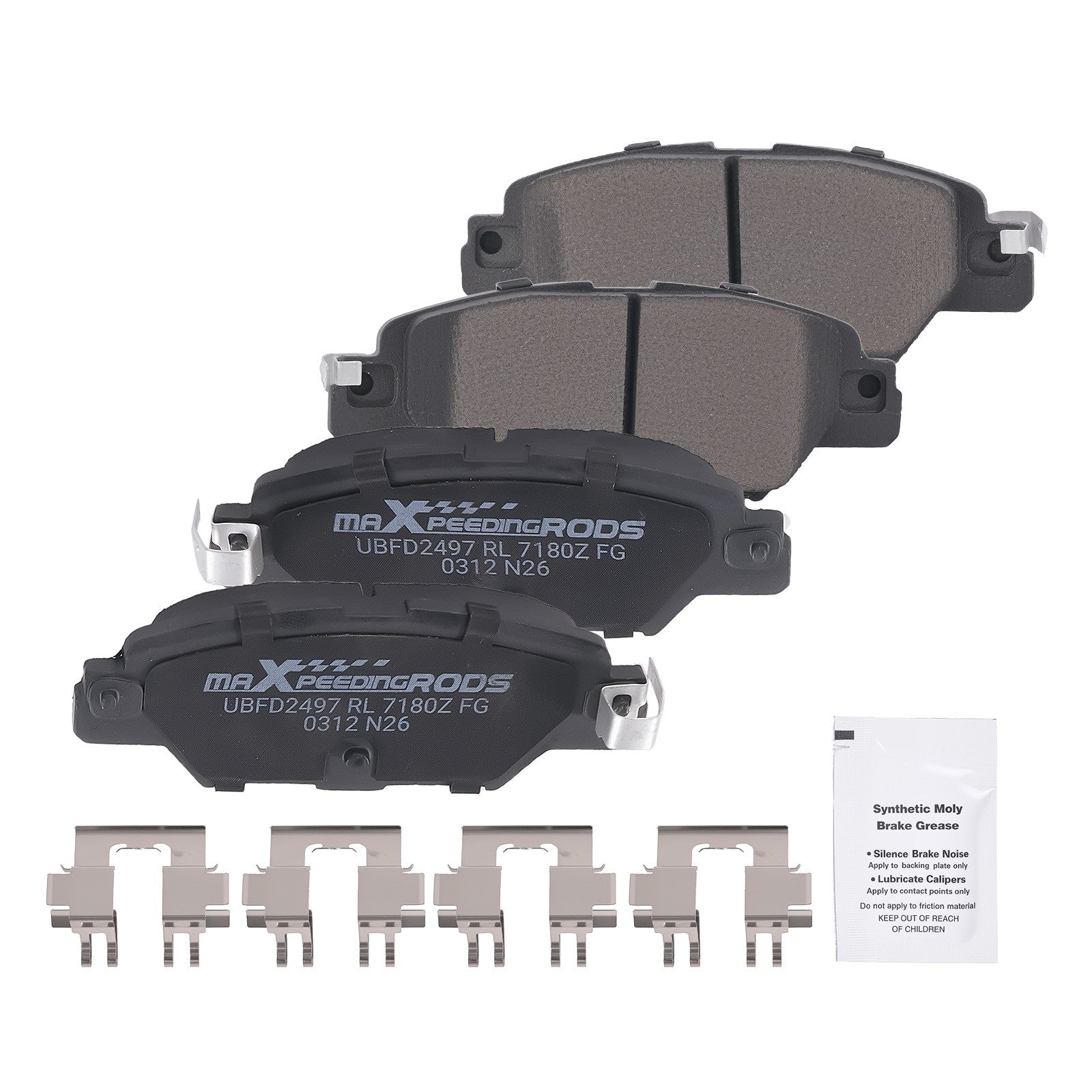 Rear Left&Right Ceramic Brake Pads Set for Mazda CX-5 2016-2025 P1846