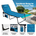 Villey New Folding Oversized Padded Chaise Lounge Camping Cot Patio