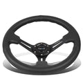 Nrg Reinforced Rst-018r 35cm Black 3"deep Dish Spoke Leather Grip