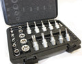 29pc 3/8" 1/4" Dr. Torx Star Sockets & Bit Set Male Female E-torx Security Bits