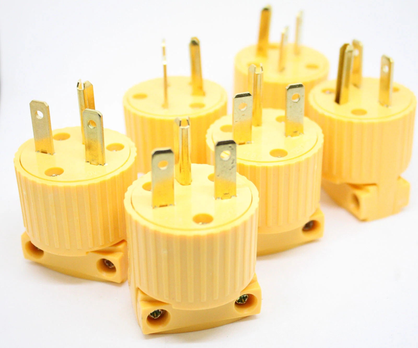 Lot 6 Nema 6-15p 220V/240V 15amp Replacement Male Plug Easy Assembly