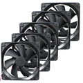 5 Pack 120mm Computer Case Fan Y.s. Tech Dc Brushless Km121225ls 4