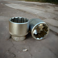 3pc Thin Wall Extra Deep Alloy Wheel Nut Bolt Socket Set by Unbranded