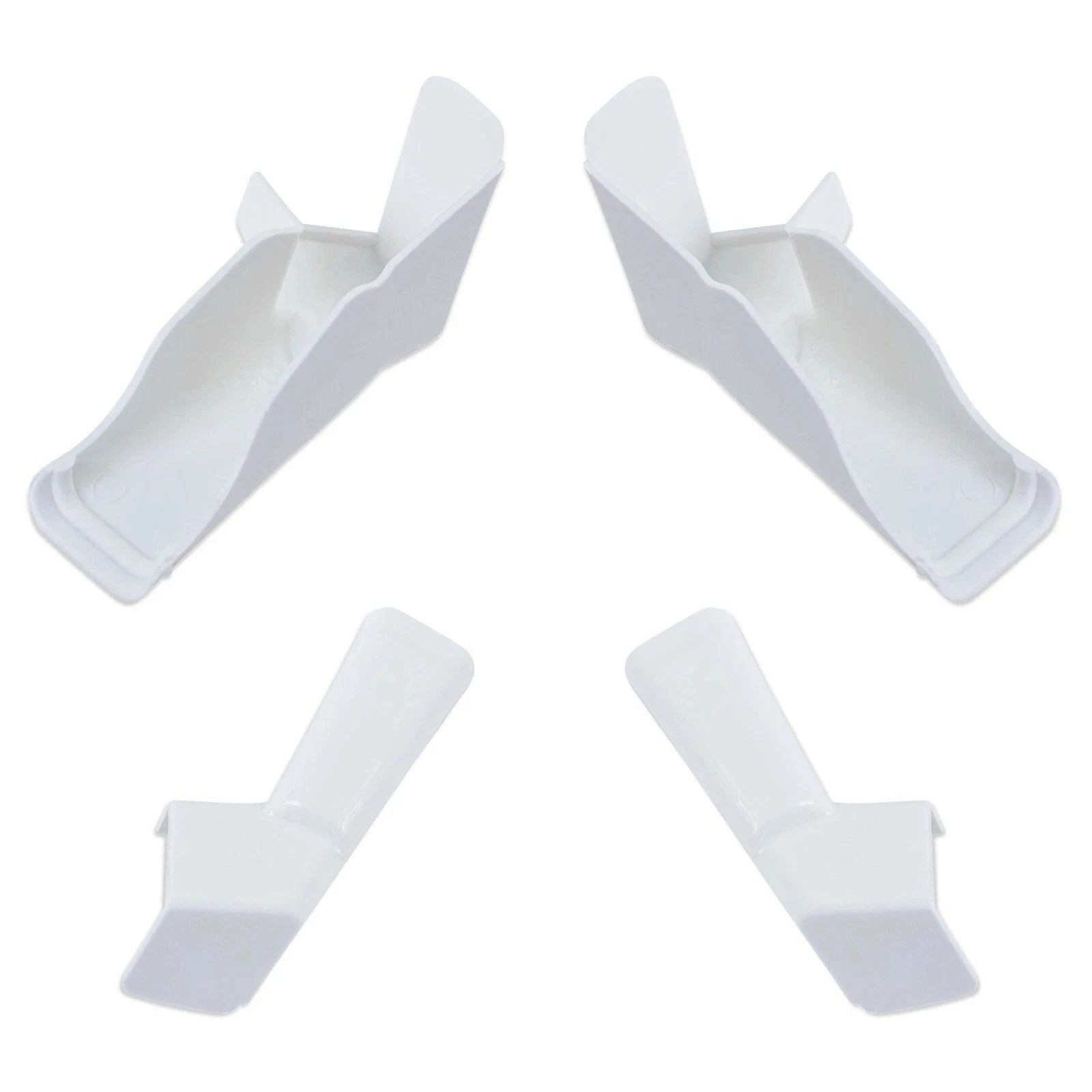 Rv Gutter Extensions White Spouts Left+right Replace Oem Prevent