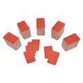 Set Of Red Large Perforated Label Card Coupon Price Tag