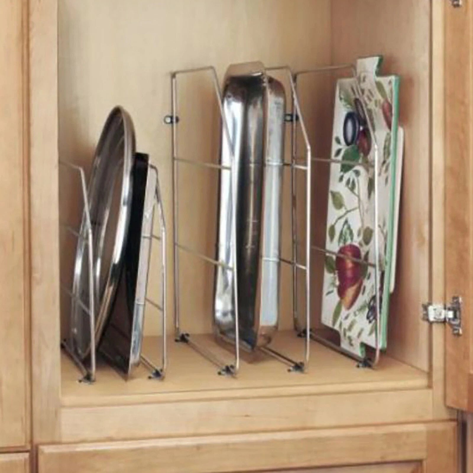 Rev-a-shelf 18" Tray Divider With Mounting Clips, Chrome, 597 Series