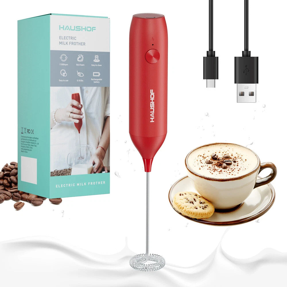 Haushof Handheld Electric Rechargeable Milk Frother | Built Supply Co