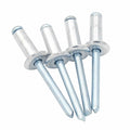 All Aluminum Domed Head Open End Pop Blind Rivets 3/16" M4.8 Diameter