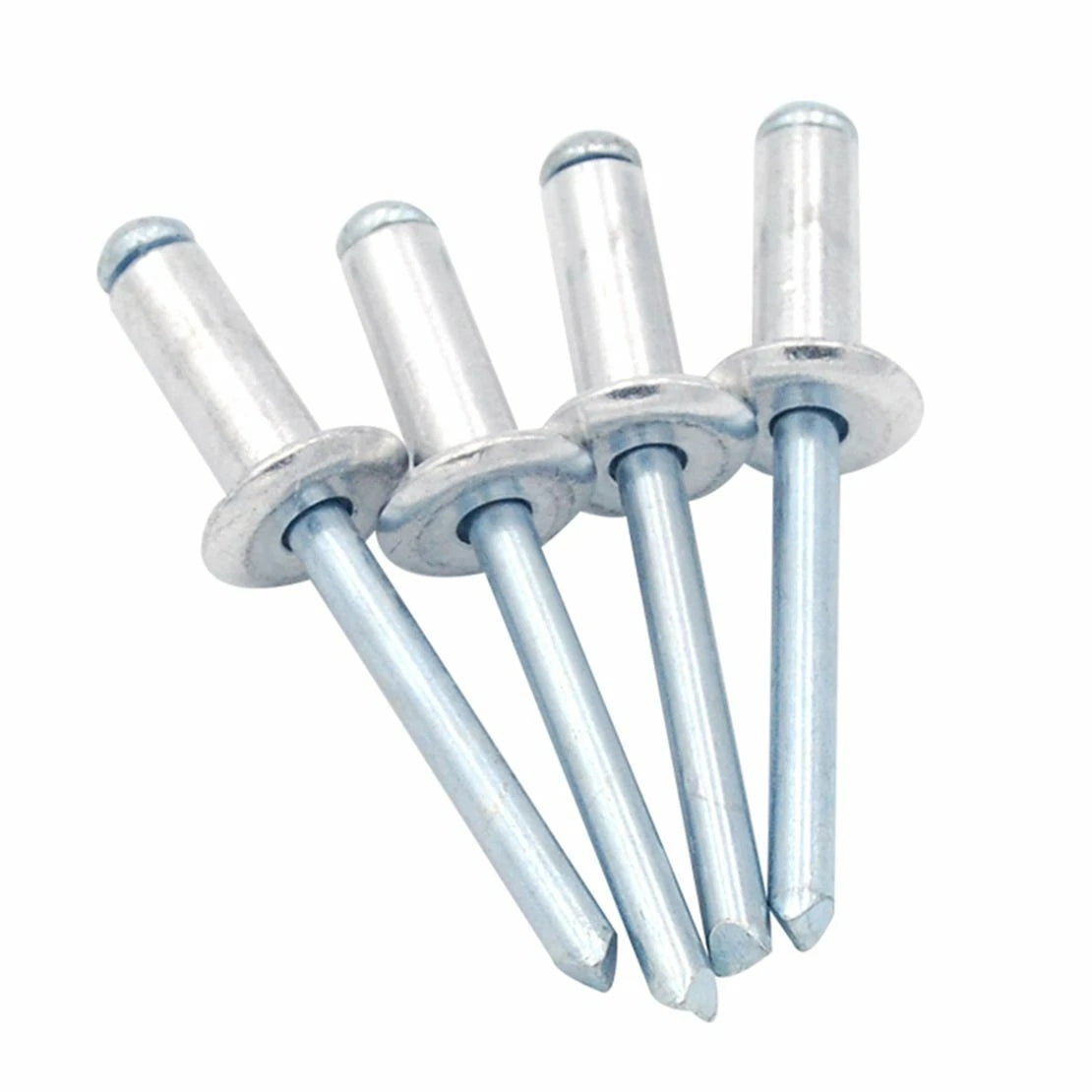 All Aluminum Domed Head Open End Pop Blind Rivets 3/16" M4.8 Diameter