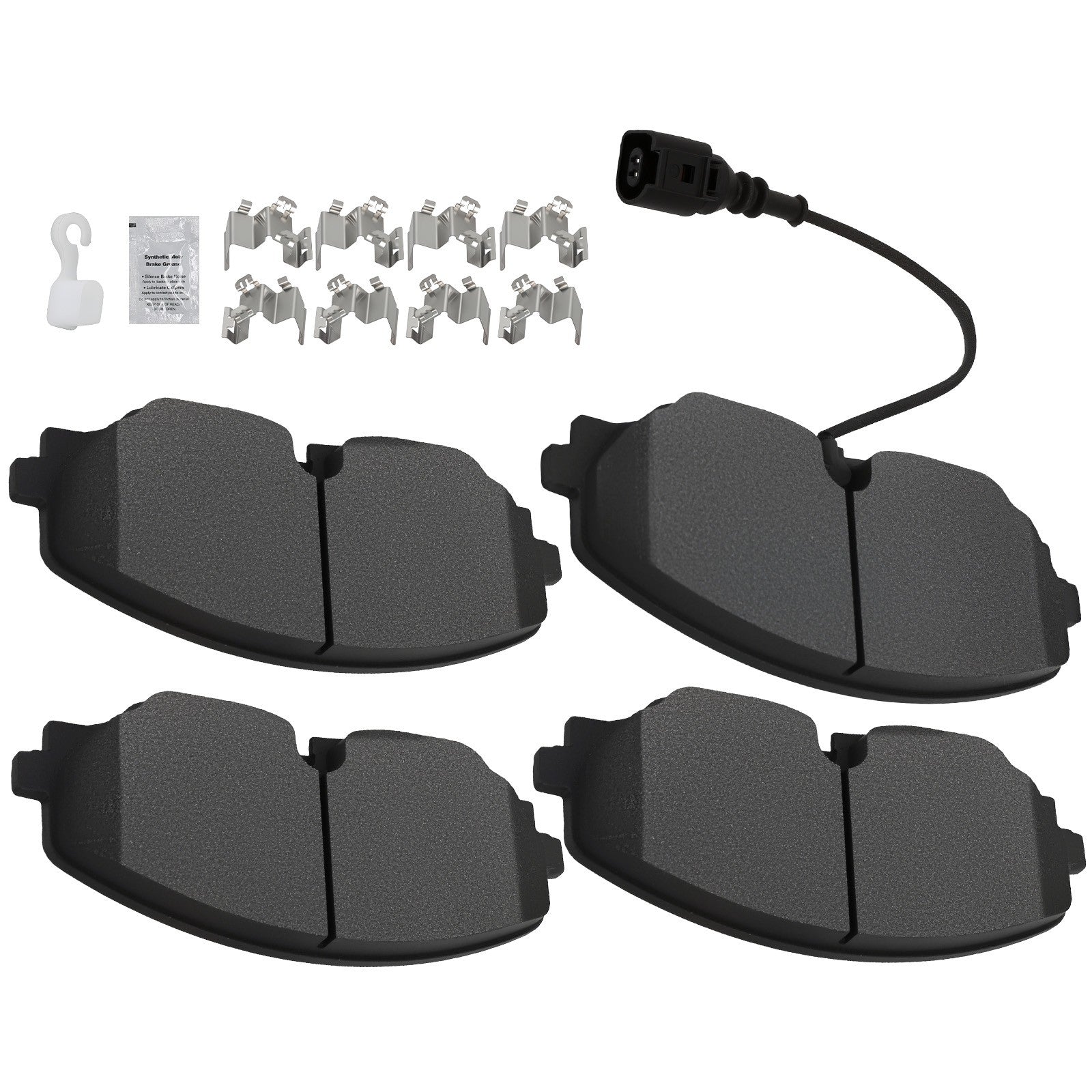 Front Left&Right Brake Pads Kit for Volkswagen Atlas 2018-2025 w/
