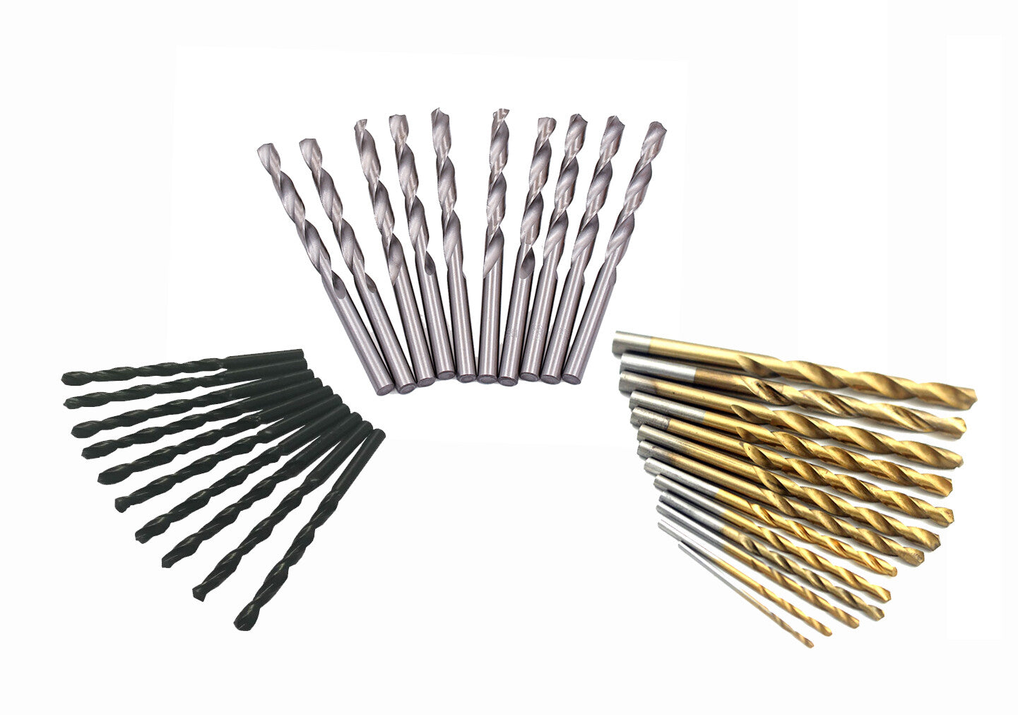 HSS Twisted Drill Bits Soft Metal Plastic Wood Drillbit Size