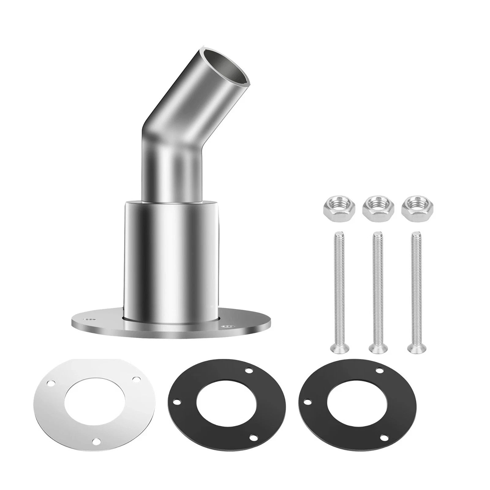 For Marine Applications 304 Stainless Steel Thru Hull Exhaust Fitting