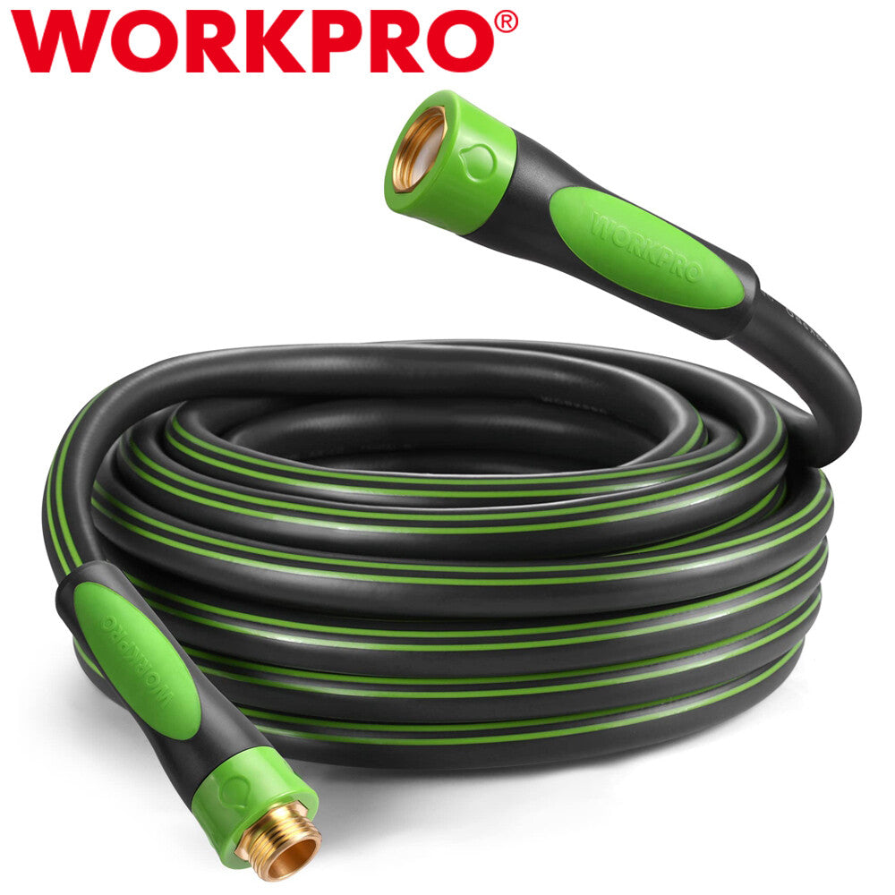 WORKPRO 5/8 IN x 50 FT Garden Hose Hybrid Water Hose Bi-Material